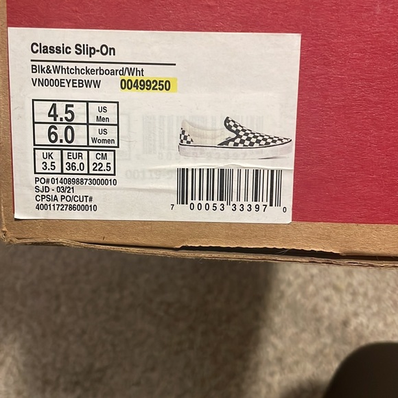 NEW!! Classic Vans Slip On